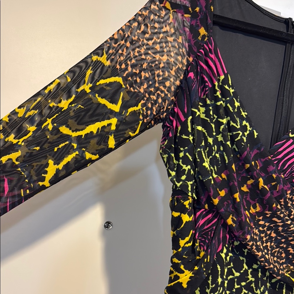 Guess Multicolor Patterned Women's Dress - Picture 6 of 9